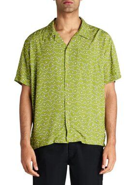 Deus Ex Machina Phosphene Green Shirt Sz M